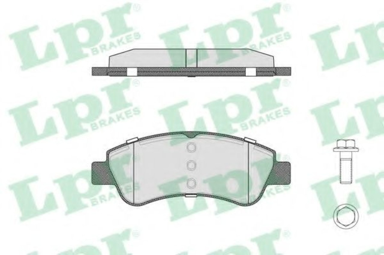 Set placute frana,frana disc PEUGEOT PARTNER (2008 - 2016) LPR 05P802 piesa NOUA