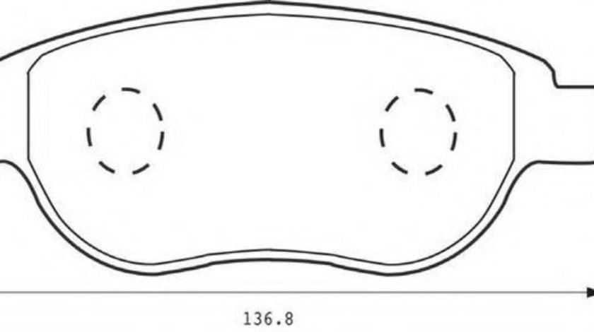 Set placute frana,frana disc PEUGEOT PARTNER (2008 - 2016) JURID 573031JC piesa NOUA