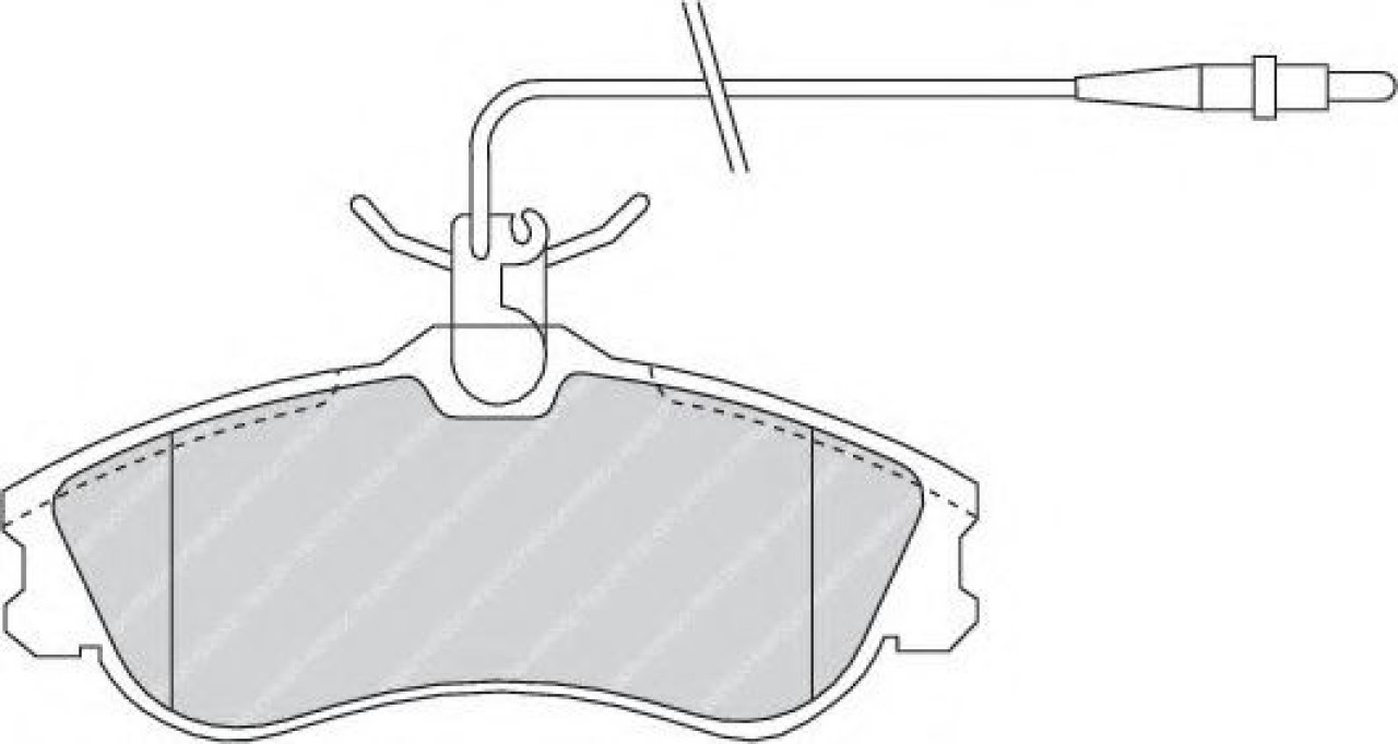 Set placute frana,frana disc PEUGEOT PARTNER caroserie (5) (1996 - 2012) FERODO FDB1112 piesa NOUA