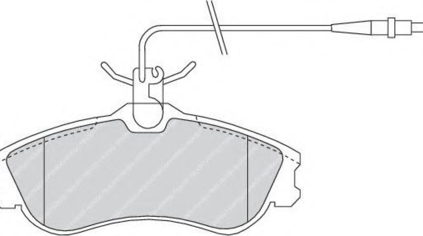 Set placute frana,frana disc PEUGEOT PARTNER caroserie (5) (1996 - 2012) FERODO FDB1112 piesa NOUA