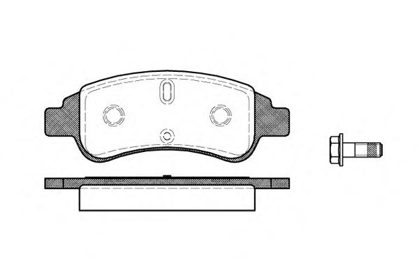 Set placute frana,frana disc PEUGEOT PARTNER caroserie (5) (1996 - 2012) REMSA 0840.30 piesa NOUA