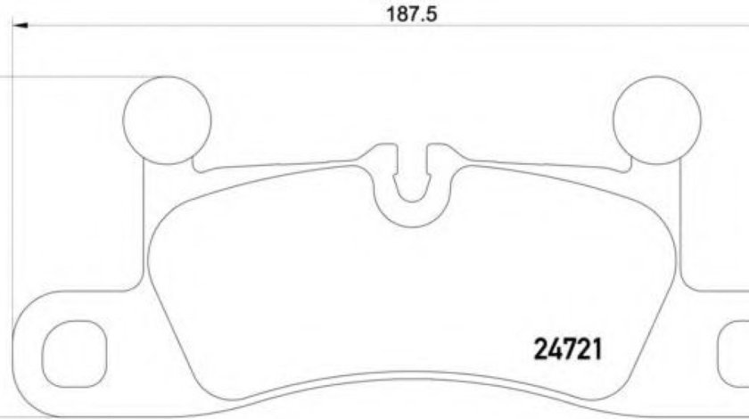 Set placute frana,frana disc PORSCHE CAYENNE (92A) (2010 - 2016) BREMBO P 65 027 piesa NOUA