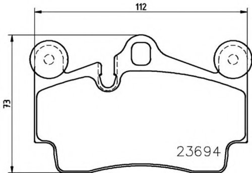 Set placute frana,frana disc PORSCHE CAYENNE (9PA, 955) (2002 - 2010) TEXTAR 2369481 piesa NOUA