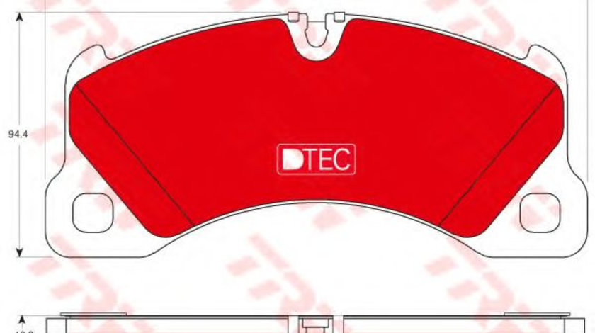 Set placute frana,frana disc PORSCHE CAYENNE (9PA, 955) (2002 - 2010) TRW GDB1774DTE piesa NOUA