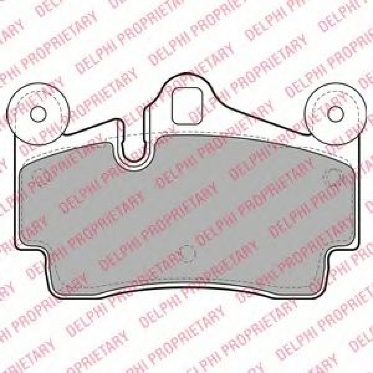 Set placute frana,frana disc PORSCHE CAYENNE (9PA, 955) (2002 - 2010) DELPHI LP1998 piesa NOUA