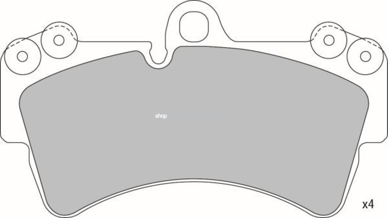 Set placute frana,frana disc PORSCHE CAYENNE (9PA, 955) (2002 - 2010) KRIEGER 0950006346 piesa NOUA