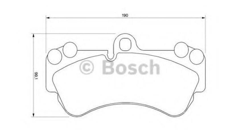 Set placute frana,frana disc PORSCHE CAYENNE (9PA, 955) (2002 - 2010) BOSCH 0 986 424 740 piesa NOUA