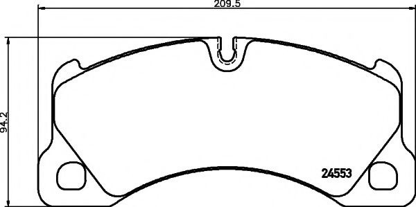 Set placute frana,frana disc PORSCHE CAYENNE (9PA, 955) (2002 - 2010) TEXTAR 2455301 piesa NOUA