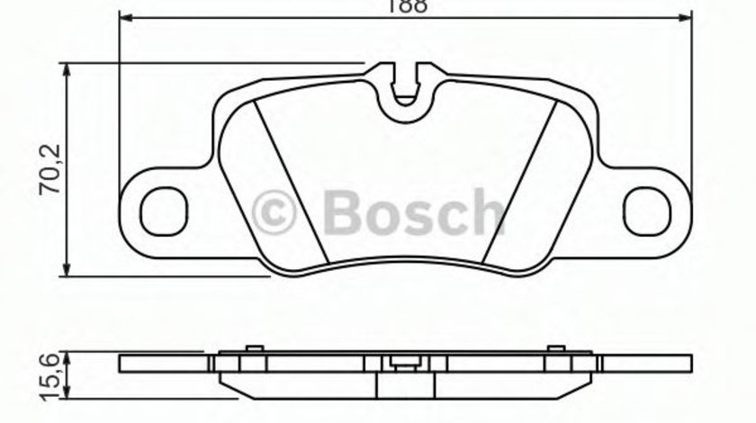 Set placute frana,frana disc PORSCHE PANAMERA (970) (2009 - 2016) BOSCH 0 986 494 431 piesa NOUA