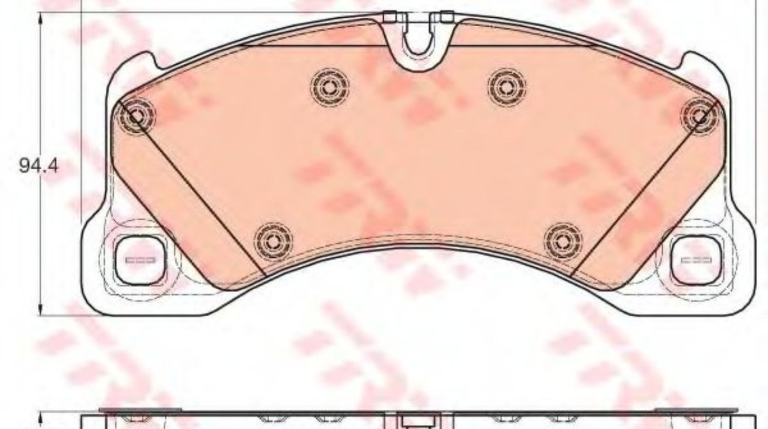 Set placute frana,frana disc PORSCHE PANAMERA (970) (2009 - 2016) TRW GDB1969 piesa NOUA