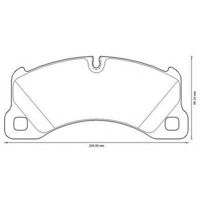 Set placute frana,frana disc PORSCHE PANAMERA (970) (2009 - 2016) JURID 573329JC piesa NOUA