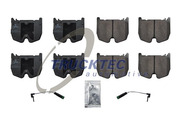 Set placute frana,frana disc punte fata (0235457 TRUCKTEC) MERCEDES-BENZ