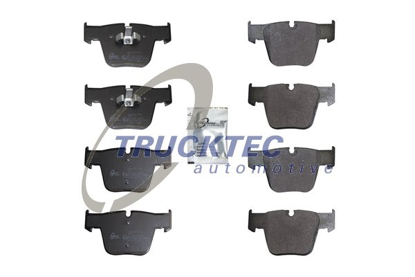 Set placute frana,frana disc punte fata (0235571 TRUCKTEC) MERCEDES-BENZ