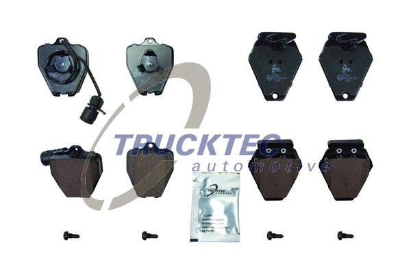 Set placute frana,frana disc punte fata (0735245 TRUCKTEC) AUDI