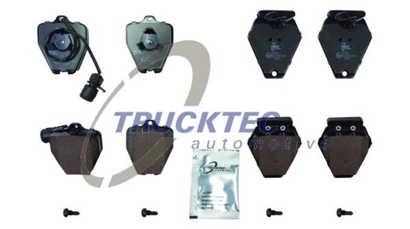 Set placute frana,frana disc punte fata (0735245 TRUCKTEC) AUDI