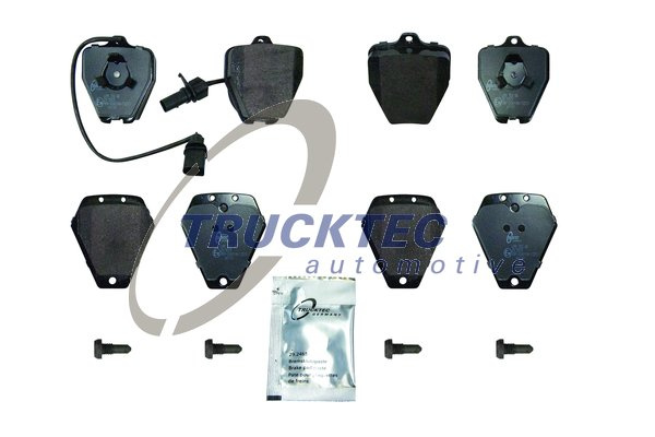 Set placute frana,frana disc punte fata (0735246 TRUCKTEC) AUDI