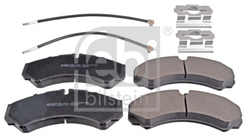 Set placute frana,frana disc punte fata (116255 FEBI BILSTEIN) IVECO,RENAULT,RENAULT TRUCKS