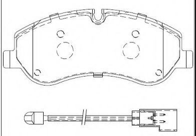 Set placute frana,frana disc punte fata (12119556 MTR) FORD