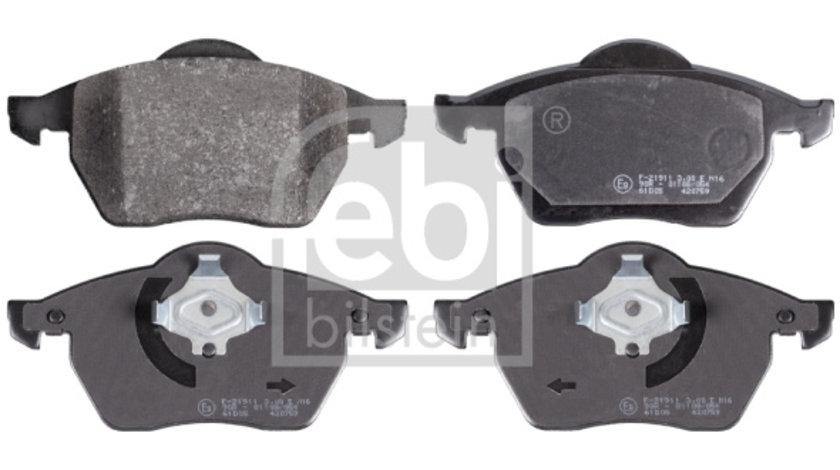 Set placute frana,frana disc punte fata (16338 FEBI BILSTEIN) AUDI,SEAT,SKODA,VW