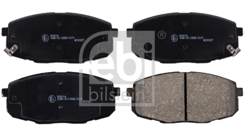 Set placute frana,frana disc punte fata (170119 FEBI BILSTEIN) HYUNDAI,KIA