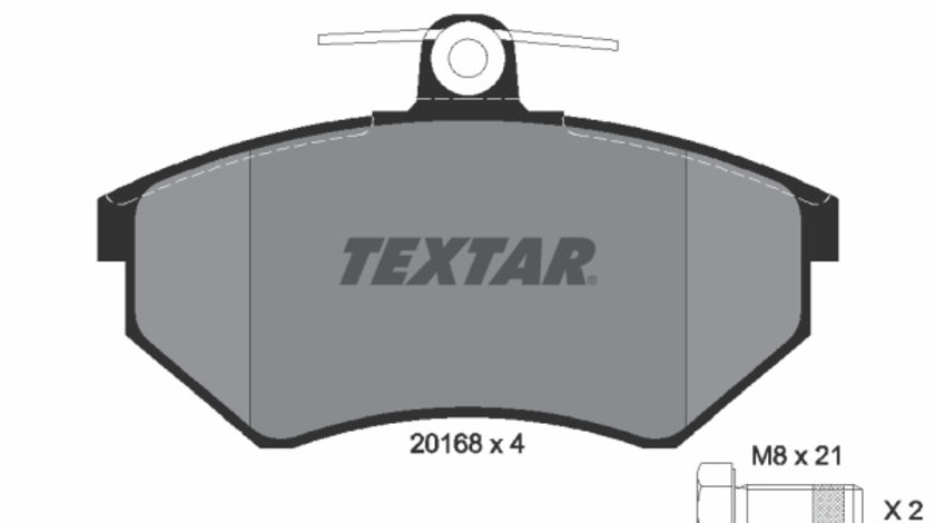 Set placute frana,frana disc punte fata (2016804 TEXTAR) AUDI,BAIC HUANSU,CHERY,GEELY,GLEAGLE,SEAT,VW,VW (FAW)