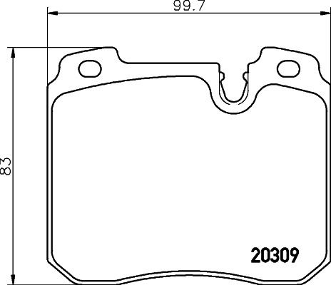 Set placute frana,frana disc punte fata (2030907 TEXTAR) BMW
