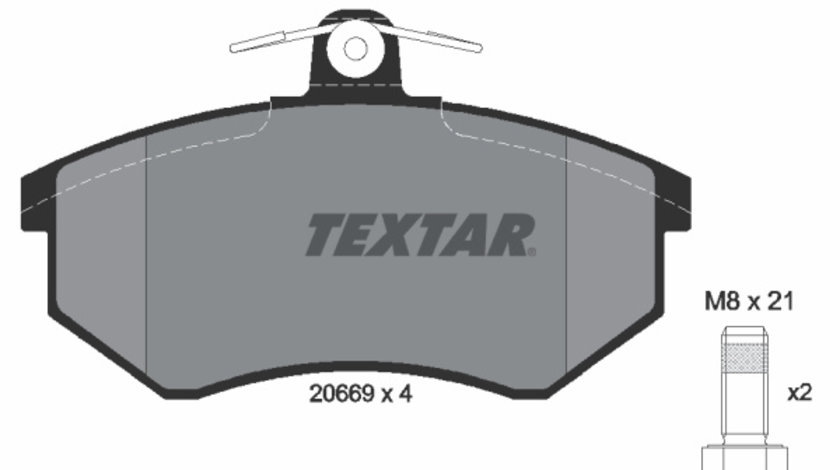 Set placute frana,frana disc punte fata (2066921 TEXTAR) AUDI,CHERY,JAC,RELY,RIICH,ZHONGHUA(BRILLIANCE)