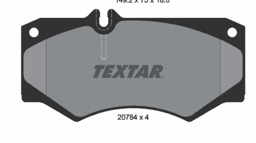 Set placute frana,frana disc punte fata (2078401 TEXTAR) MERCEDES-BENZ,PUCH,VW