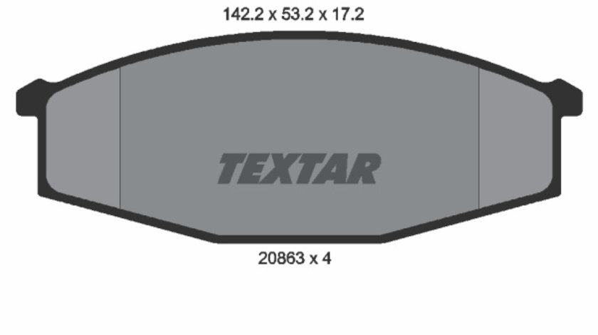 Set placute frana,frana disc punte fata (2086301 TEXTAR) FORD AUSTRALIA,NISSAN