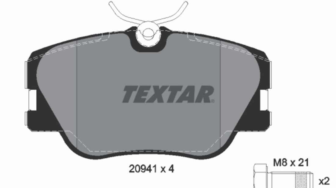 Set placute frana,frana disc punte fata (2094102 TEXTAR) MERCEDES-BENZ