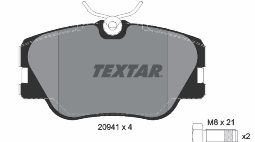 Set placute frana,frana disc punte fata (2094102 TEXTAR) MERCEDES-BENZ