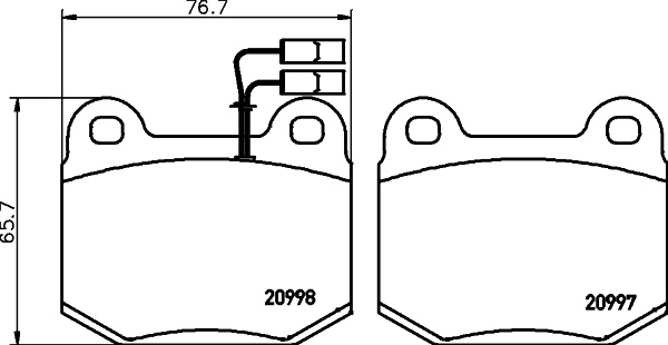 Set placute frana,frana disc punte fata (2099701 TEXTAR) ALFA ROMEO