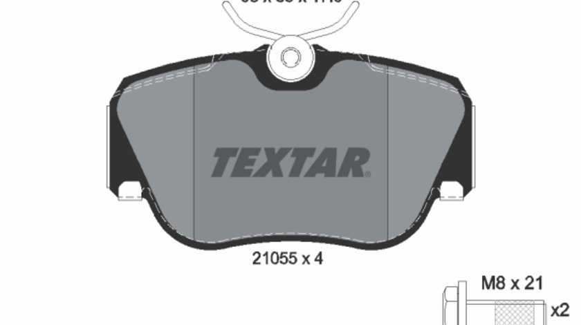 Set placute frana,frana disc punte fata (2105503 TEXTAR) MERCEDES-BENZ