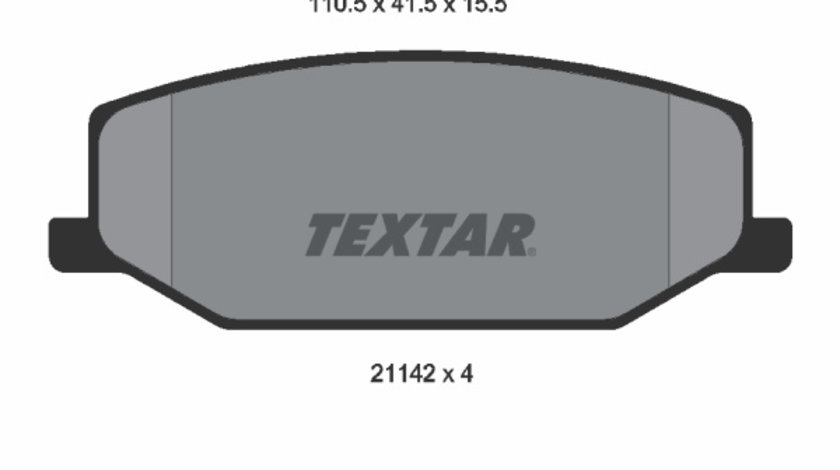 Set placute frana,frana disc punte fata (2114202 TEXTAR) CHEVROLET,HOLDEN,MAZDA,SANTANA,SUZUKI