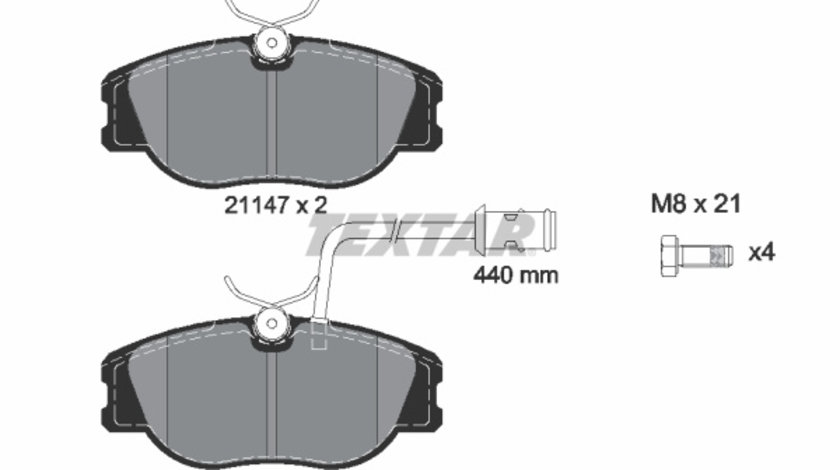 Set placute frana,frana disc punte fata (2114703 TEXTAR) ALFA ROMEO,FIAT,LANCIA