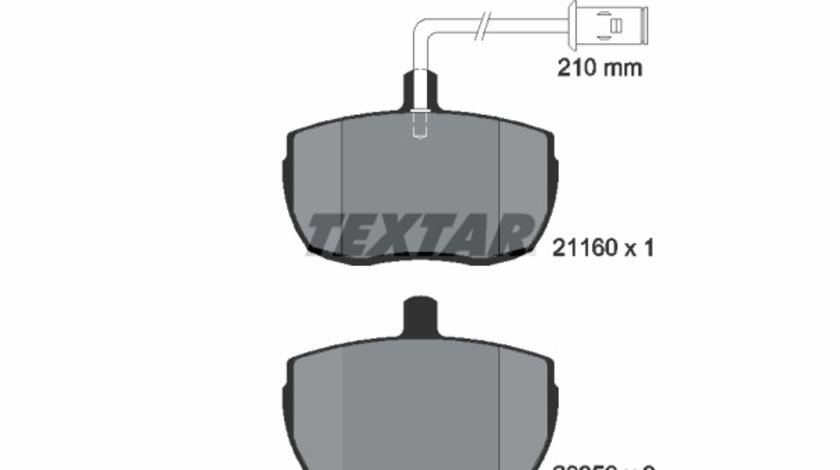 Set placute frana,frana disc punte fata (2116002 TEXTAR) ALFA ROMEO,CARBODIES,IVECO,LAND ROVER,LTI,ROVER