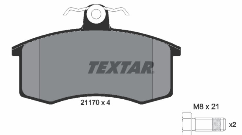 Set placute frana,frana disc punte fata (2117002 TEXTAR) DATSUN,LADA,ZAZ