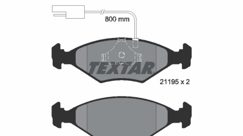 Set placute frana,frana disc punte fata (2119501 TEXTAR) FIAT,INNOCENTI