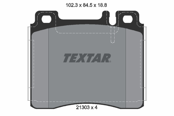 Set placute frana,frana disc punte fata (2130304 TEXTAR) MERCEDES-BENZ