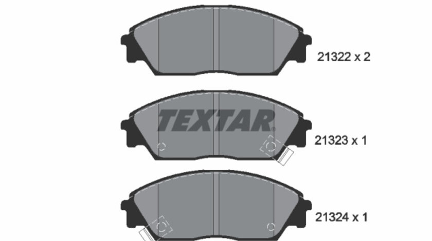 Set placute frana,frana disc punte fata (2132201 TEXTAR) HONDA