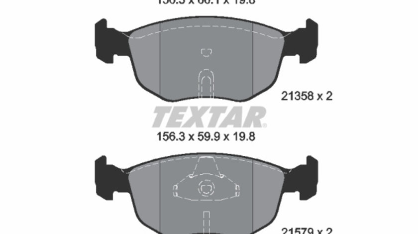 Set placute frana,frana disc punte fata (2135803 TEXTAR) AC,FORD,FORD USA,MERCURY