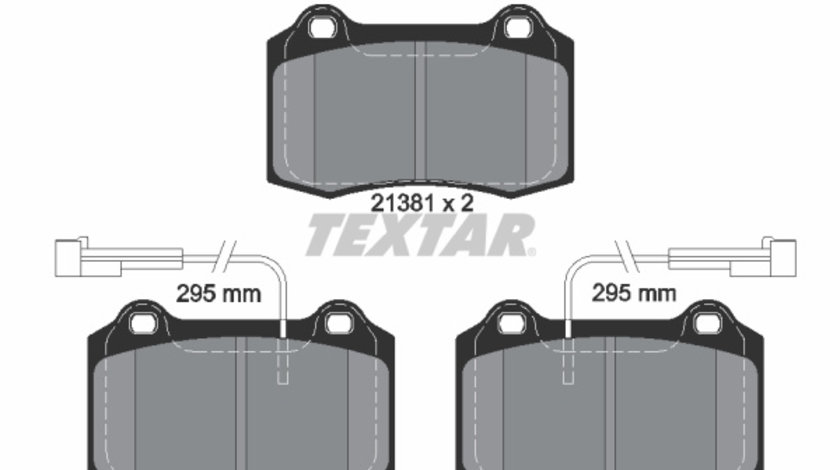 Set placute frana,frana disc punte fata (2138103 TEXTAR) ALFA ROMEO,CHRYSLER,DODGE,FIAT