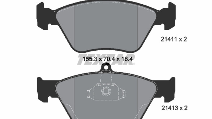 Set placute frana,frana disc punte fata (2141101 TEXTAR) HOLDEN,OPEL,SAAB,VAUXHALL