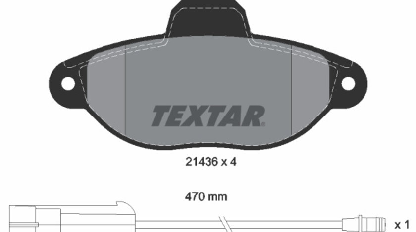 Set placute frana,frana disc punte fata (2143603 TEXTAR) FIAT,LANCIA,ZASTAVA