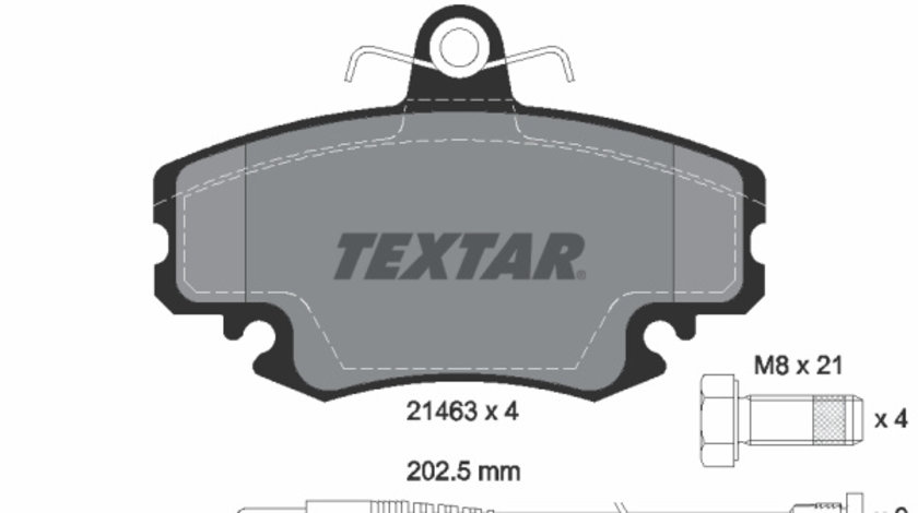 Set placute frana,frana disc punte fata (2146304 TEXTAR) ALPINE,DACIA,LADA,LIFAN,MAHINDRA RENAULT,NISSAN,PEUGEOT,RENAULT