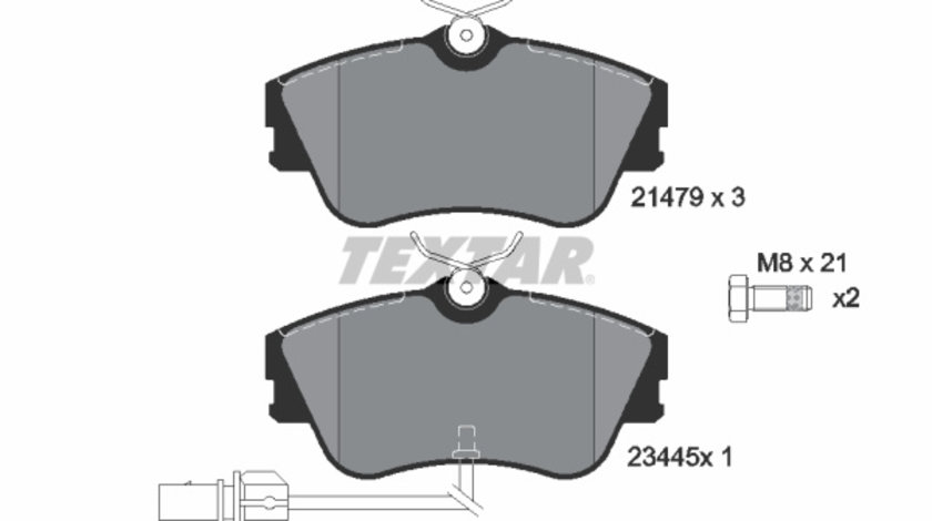 Set placute frana,frana disc punte fata (2147903 TEXTAR) VW