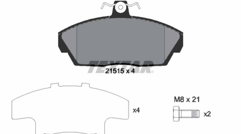 Set placute frana,frana disc punte fata (2151504 TEXTAR) LAND ROVER