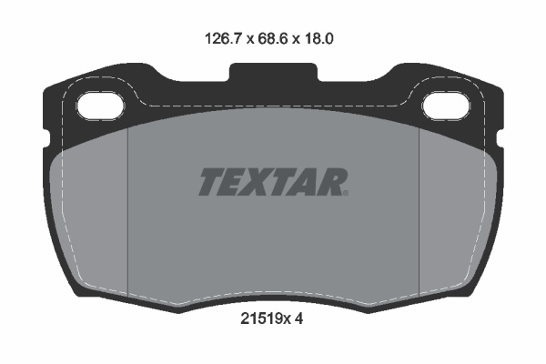 Set placute frana,frana disc punte fata (2151901 TEXTAR) LAND ROVER
