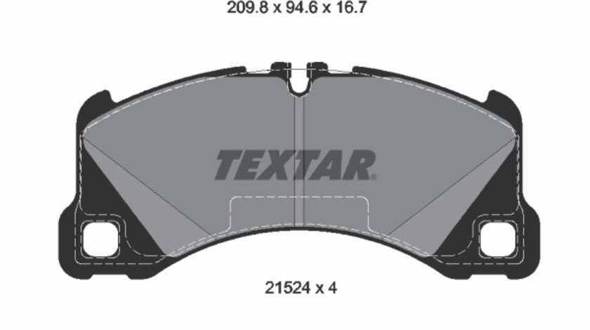 Set placute frana,frana disc punte fata (2152401 TEXTAR) PORSCHE