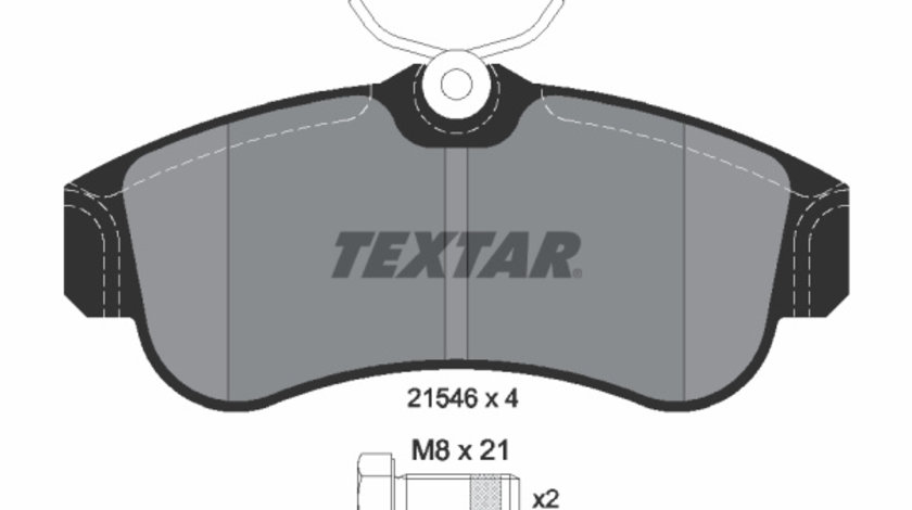 Set placute frana,frana disc punte fata (2154601 TEXTAR) NISSAN